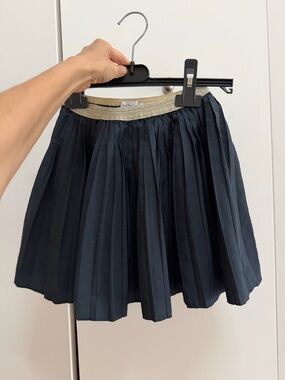 BUHO Navy Pleated Skirt